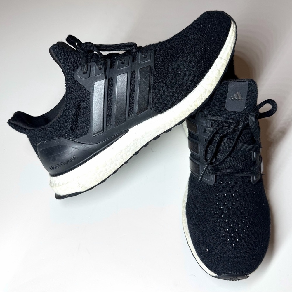 Adidas Men’s  UltraBoost DNA Running Shoes Black / White Size- 8.5